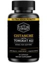 Cistanche Tubulosa 200mg & Tongkat Ali 400mg (Max Renhed) 2 Måned Supply (50% Echinacosid + 10% Acetosid med Tongkat Ali for Men 200: 1 (Longjack) Eurycoma Longifolia) svarende til Fadogia Agrestis