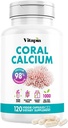 Vitapia Coral Calcium Powder 1000mg kapsler til total sundhed, ben sundhed, PH Level Balance, spor mineral support - 120 Veggie kapsler - Non- GMO & Gluten- Free Supplement