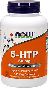 Now Foods 5- HTP 50 mg - 180 kapsler