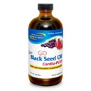 NORDAMERICAN HERB & SPICE Black Seed Oil Cardio- Plus - 8 fl oz - Understøtter hjerte sundhed med Muscadine & Pomegranate - Non- GMO - 48 Serveringer