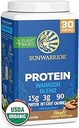 Sunwarrian Organic Plant Protein Powder 124; Vegan Organic Protein Powder Maple Articular med BCAA Aminosyrer & Hemp Seed Pea Blend Medicine 124; Non- GMO Soy Dairy Filler & Gluten Free (Maple, 30 Servering)