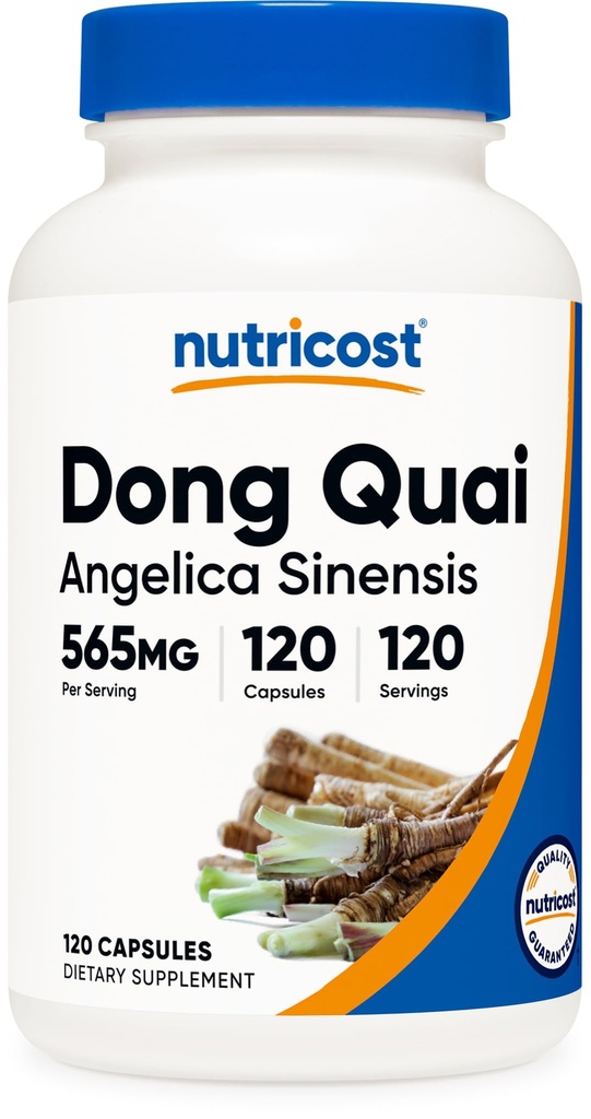 Nutricost Dong Quai 565mg, 120 kapsler - Gluten Free, Non- GMO, Vegetariske kapsler - Angelica Sinensis
