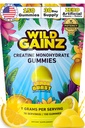 Creatin monohydrat gummier for mænd og kvinder 5000mg - Made in USA, Potency Testet, Vegan, Understøtter muskelvækst, Styrke & Kognitiv funktion, Non- GMO Gluten- Free Lemon Flavored Creatin 150 Tygge
