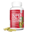 Sundhed Plus Super Colon Cleanse 15 dages levering af Gentle Gut Cleanse Detox, Psyllium Husk, Probiotika til Forstoppelse Relief & fordøjelsesstøtte, 60 kapsler