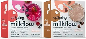 UpSpring Milkflow Electrolyte Amning Supplement Drink Mix med bukkehorn
