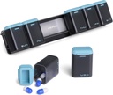 Ugentlig Pill Organizer Magnetisk, Aftagelig Pill Box 7 Dag 1 Tid om dagen, Stor Pill Case Rejser, Uge engang Daglig Medicin Dispenser, Medicin Container Holder for Supplement Vitamin, Blå
