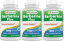 Best Naturals Berberine Plus 1000 mg/Serving 120 Capsules - (Pack of 3)