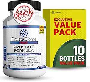 ProstaBiome Max Prostate Support Formel, Natural Herbal Blend med Saw Palmetto, 60 kapsler, 30-dages levering (10)