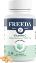 FREEDA C-vitamin - tidsfrigørelse 1000mg - slow- Release for All- Day immun- & antioxidant Support, Advarsel på Mave, Kosher & Vegan, High- Absorption Tablets (250 tabletter)