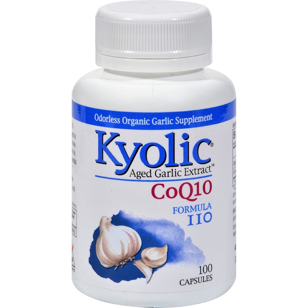 Kyolsk formel 109 Lagret hvidløg Uddrag med CoQ10 Capsule - 100 per pakning - 3 pakninger per kasse.