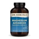 Dr. Mercola Magnesium Advanced - Understøtter Bone, Joint & Brain Health - Bidrager til mere rolig søvn - Non-GMO, Gluten- Free & Soy- Free - 270 Kapsler (90 Servere)