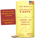MOVE Fast Fungerende Joint Supplements MSD 124; Tamaflex ® Turmerisk & Tamarind, Levagen ® + PEA Palmitoylethanolamid, Boswellia Serrata, Bioperine ® Black Pepper Extract