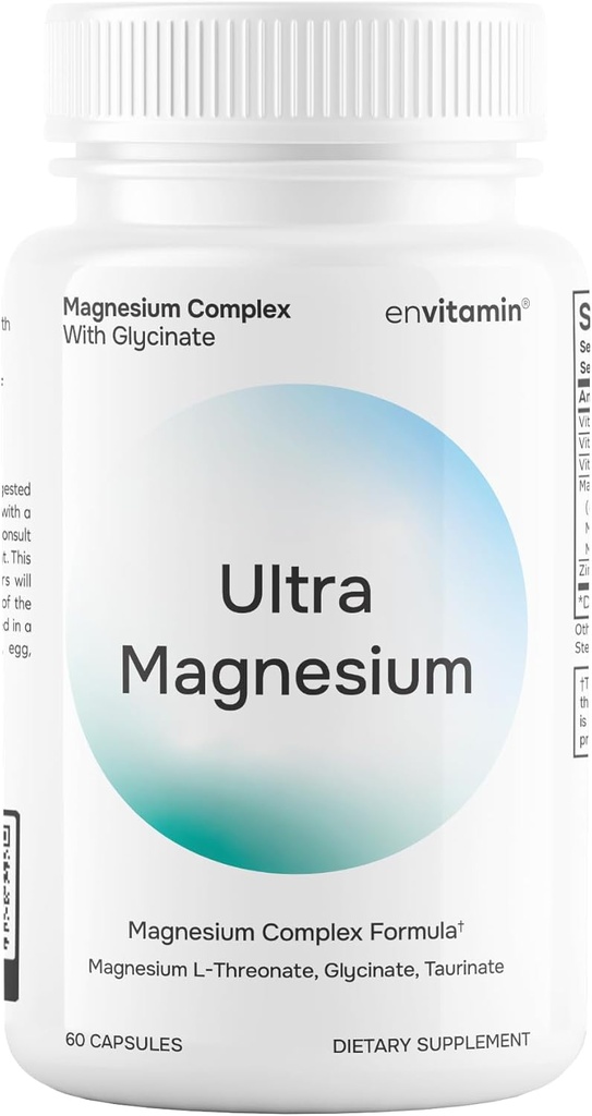 Ultra Magnesium 1700mg - fra Magnesium Glycinat, L- Threonat & Taurinat