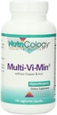 Nutricology Multi- Vi- Min uden kobber og jern - Multivitamin til mænd og kvinder, Mineral kompleks, aktive næringsstoffer, med jod - 150 Tæl