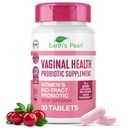 Jordens Pearl Vaginal Probiotika for kvinder - 15 x mere effektiv med BIO-Tract ®, 3 milliarder CFU, Probiotic & Prebiotic Blend, fremmer sund vaginal Odor & pH balance for kvinder - kun 1 tablet / dag