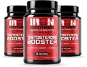 Testosteron Booster for mænd - Østrogen Blocker - Supplement Natural Energy, Strength & Stamina - Lean muskelvækst - fremmer fedt tab - øge mandlige ydeevne (3 flasker)