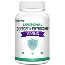 Orgabay Liposomal Quercetin Phytosome 1600 mg, bromelain 200mg, Zink 30mg, Vitamin C Turmerisk 40 mg, Højeste Absorption, Quercetin Complex, 60 Softgels