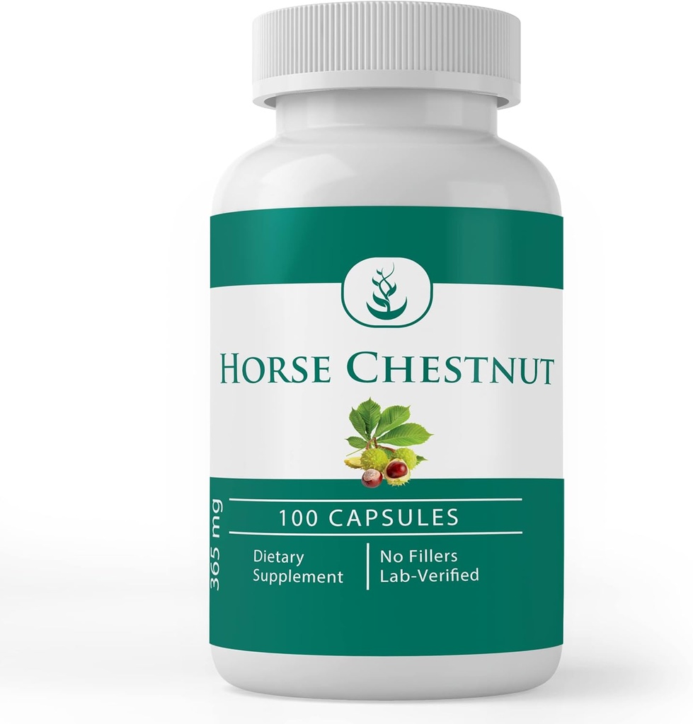 PURE ORIGINAL INGREDIENSER Horse Chestnut (100 kapsler) Altid ren, ingen tilsætningsstoffer eller fyldstoffer, Lab Verified