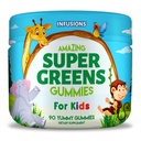 Infusioner Super Green Gummies for Kids 90 Count Superfood Booster Soft og lækker 8 kraftfulde blends Vegan Friendly Gluten Free & Non- GMO