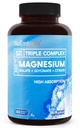 Bioemblem Triple Magnesium Complex 124; 300mg Magnesium Glycinat, Malat, & Citrate for Muscles, Nerves, & Energy; High Absorption