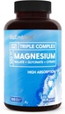 Bioemblem Triple Magnesium Complex 124; 300mg Magnesium Glycinat, Malat, & Citrate for Muscles, Nerves, & Energy; High Absorption