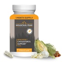 Mountain Peak Nutritionals Cholesterol Support - med Artichoke Extract, CoQ10, & Red Yeast Rice - Plant- baseret formel understøtter hjerte sundhed & sund Lipid Niveauer (90 Vegetariske kapsler)