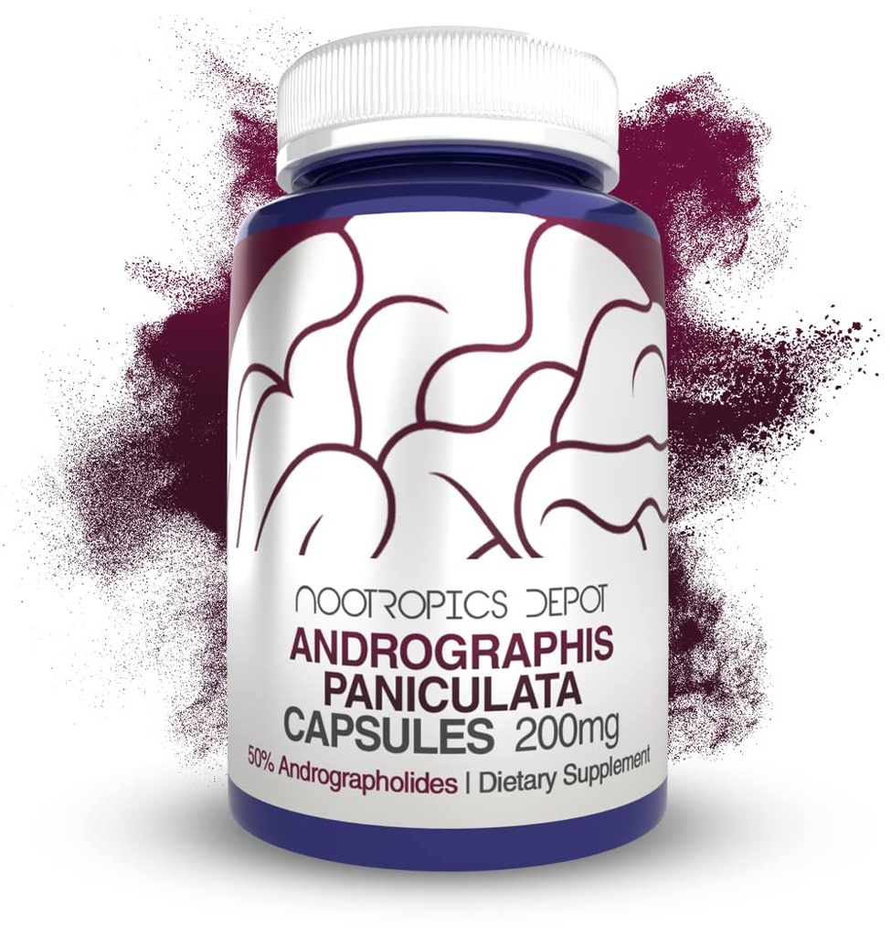 Andrographis paniculata Kapslerne er 124; 200mg er 124; 60 Greve er 124; 50% Andrographolides er 124; Understøtter immunfunktion er 124; Understøtter cellular funktion