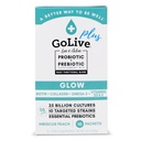 GoLive Probiotika & Prebiotika til kvinder og mænd Glow for skønhed, Sugar- Free Synbiotic Powder. + 25 Bllion CFU 'er; 10 Kliniske Strops til sund, immun og fordøjelig sundhed, 10 Greve (pakke med 1)