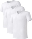 DAVID ARCHY Mænds Undertrøje Bambus Rayon Moisture- Wicking Crewneck T- Shirts Stretch Tees for Mænd, 3 eller 5 Pack