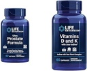 Life Extension Ultra Prostata Formel, Saw Palmetto til mænd, pygeum, stikkende Nettle & Vitaminer D og K med Sea- Jod, Vitamin D3, Vitamin K1 og K2, Jod