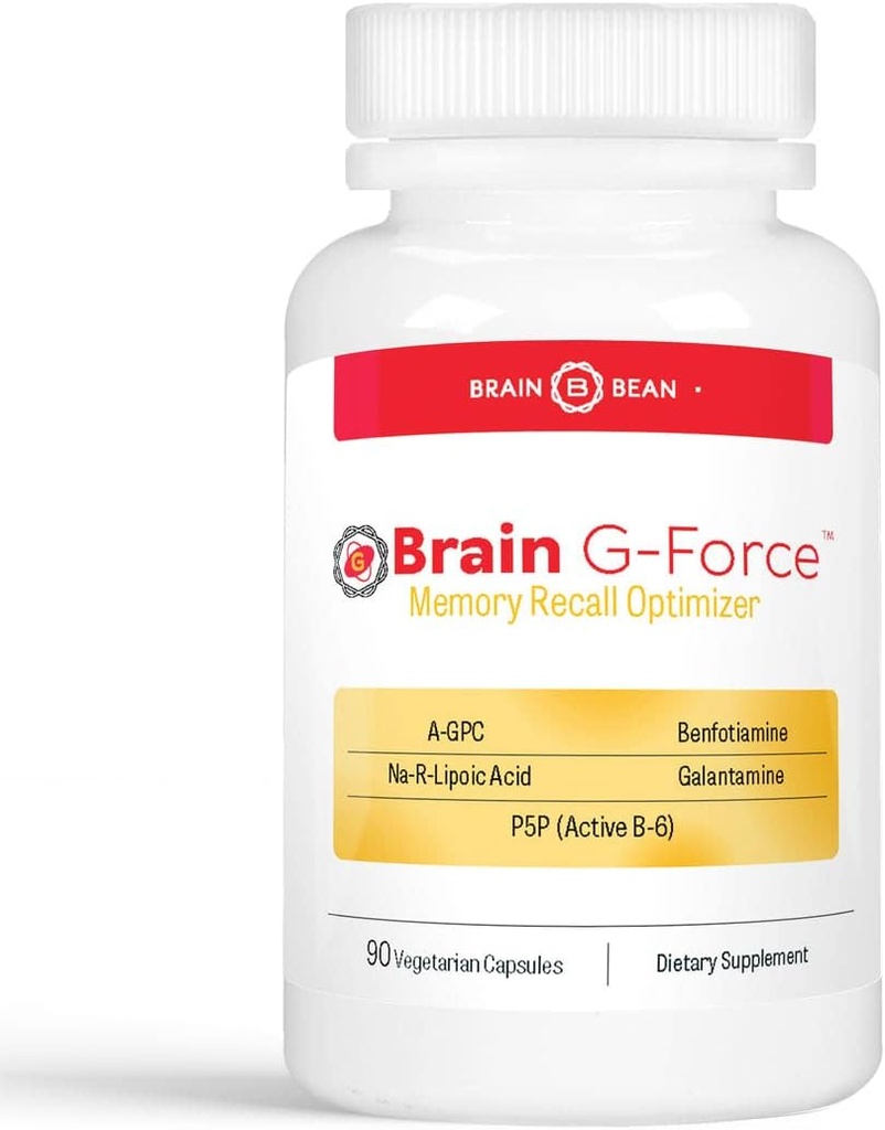 Brain G- Force; for Optimal Brain Function; med Galantamin, R- Lipoic Acid, A- GPC, og Benfotiamine; 124; 45 Serveringer