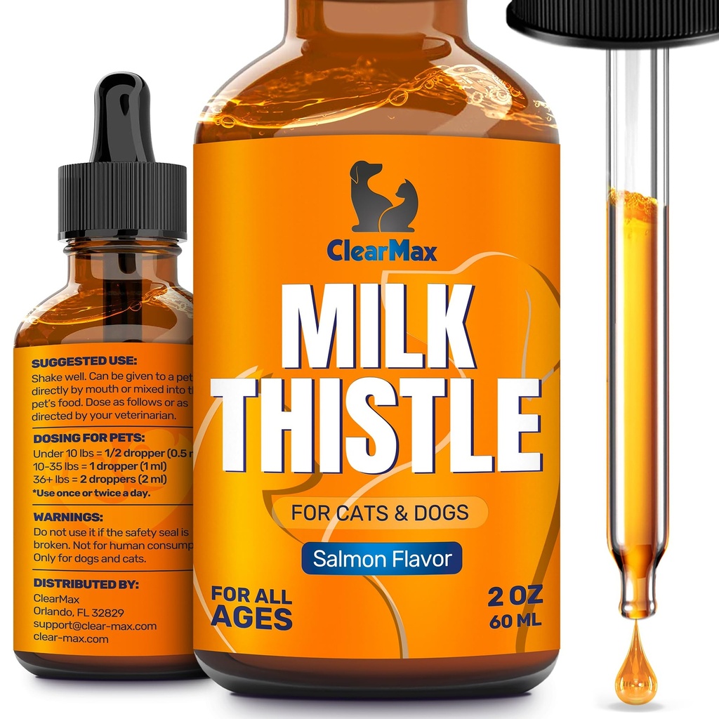 Mælk tidsel til hunde & katte - Leverstøtte til hunde & katte - Nyrestøtte - 2Oz