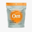 OM MUSHROOM SUPERFOOD Master Blend Plant- baseret protein pulver (Resealable Bag (16 Servere), Unflavored Protein)