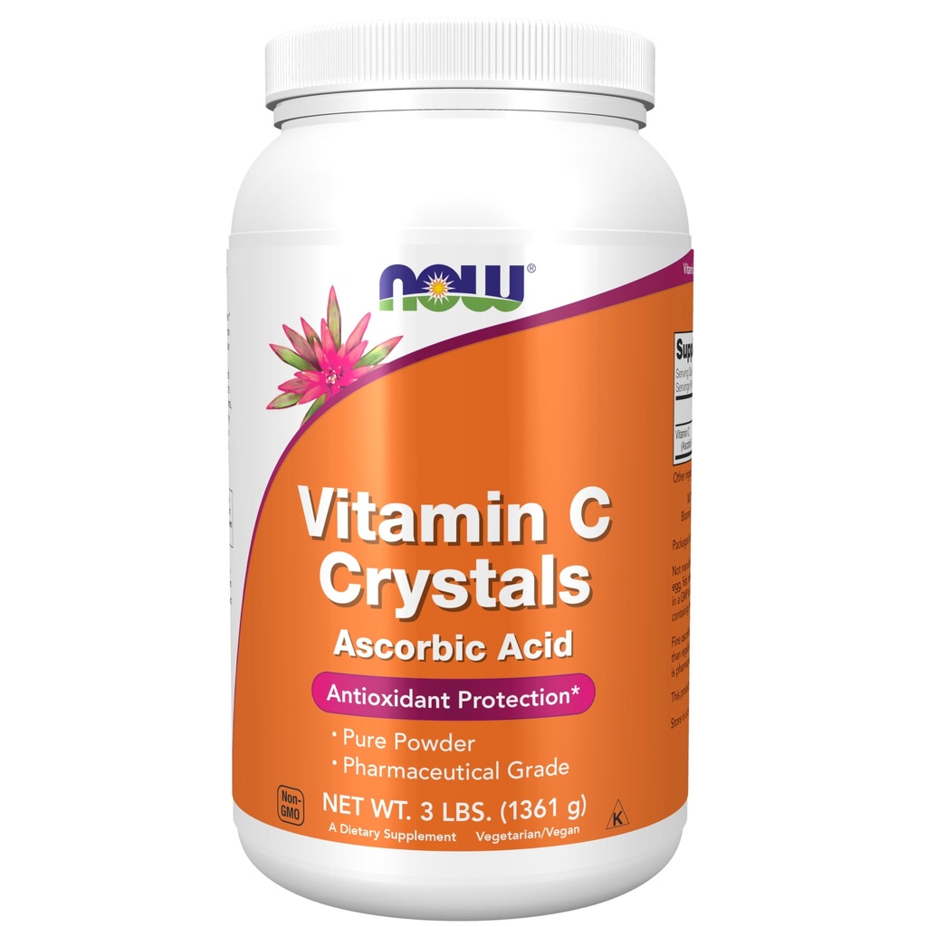 Now Foods Supplements, Vitamin C krystaller (Ascorbic Acid), Antioxidant Protection *, 3-Pound