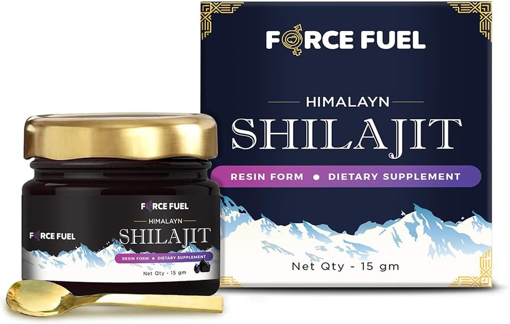 Shilajit Pure Himalayan Organic Shilajit Resin - Gold Grade 100% supplement til mænd og kvinder - Natural Shilajit Resin med 85 + Trace Minerals & Fulvic Acid for Focus, Energy & Immunity- 30 dages forsyning