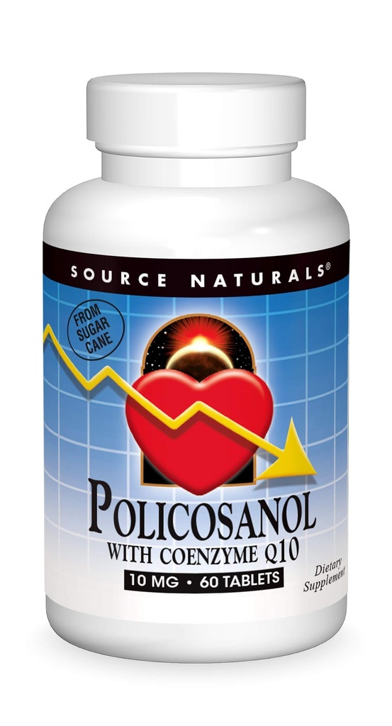 Kilde Naturals Policosanol med Coenzym Q10 10 Mg Tablet, 60 Tæl