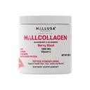Hallusa Natural Hydrolyzed Collagen Peptider Pulver 1000mg med C-vitamin 124; BlackBerry & Blueberry Flavor 124; 4g Collagen per Serving • 124; Sund hår, hud, negle, ben & fælles støtte