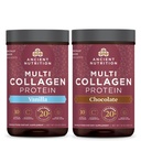 Ancient Nutrition Multi Collagen Protein Powder, Vanilla, 24 Servere + Multi Collagen Protein Powder, Chokolade, 24 Servere