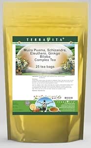 Muira Puama, Schizandra, Eleuthero, Ginkgo Biloba Complex Tea (25 teposer, ZIN: 511976)