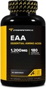 Primaforce EAA kapsler 1200mg, 180 kapsler, 90 Servering - Essential Aminosyrer - Non-GMO, Gluten Free & Vegetarisk Friendly