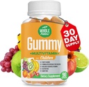 Kids Gummy Multivitamin - Komplet Daily Essentials Childrens Vitamin og Min for Samlet Wellness, 90 Gummies. Frugtsmag, uden kunstsukker, mejeriprodukter og gluten fri