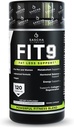 Sascha Fitness Fat Loss piller Budd124; Collagen støtte Budd124; Fluid Balance Budd124; FIT9 Ingredienser: 7Keto + Uva Ursi, Gotu Kola, L- Theanine, Gingko Biloba, DIM, Green Tea Budd124; Vægttab Supplements- Vegan- 120 Natural Cap