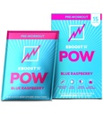 EBOOST POW Natural Pre Workout Powder - 15 Pakker, Blå Hindbær - Preworkout Energy Booster Gym tillæg drikke mix for mænd og kvinder - ydeevne, fælles mobilitetsstøtte - Gluten- fri