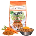 Olewo Originale gulerødder til hunde - Fiber til perfekt Poop, Dehydreret hund mad toppers til Picky Eaters, Natural Skin & Coat Support, Multivitamin, Probiotika til fordøjelse & Gut Sundhed, 1 LB
