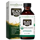 Moder Natur USDA Organic Black Seed Oil, High TQ 2%, Cold Pressed, Uraffineret Nigella Sativa, Omega 3 6 9 for immunforsvar, Joint & Heart Support, Hår & Hud, Non- GMO, glasflaske (8oz)