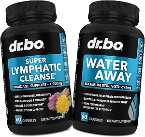 Lymporial Drainage Supplements Pills & Water Away - Lymporial Support Total Herbal Cleanse Products & Natural Water Pills Diuretics for Retention - Lymph Node Detox Cleanse System Drainage