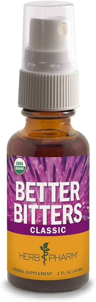Herb Pharm Better Bitters Certified Organic Digital Bitters, Classic, 1 Ounce