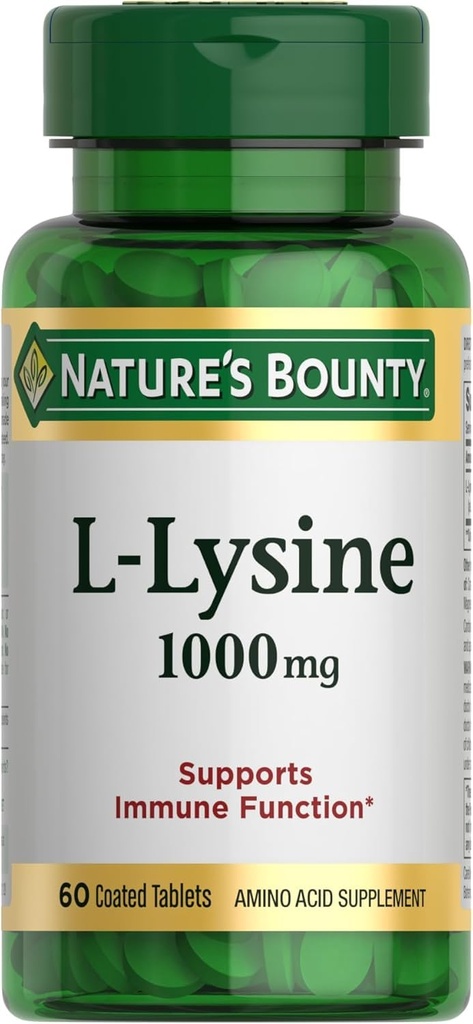 Naturens Bounty L- Lysin, 1000 mg, 60 tabletter
