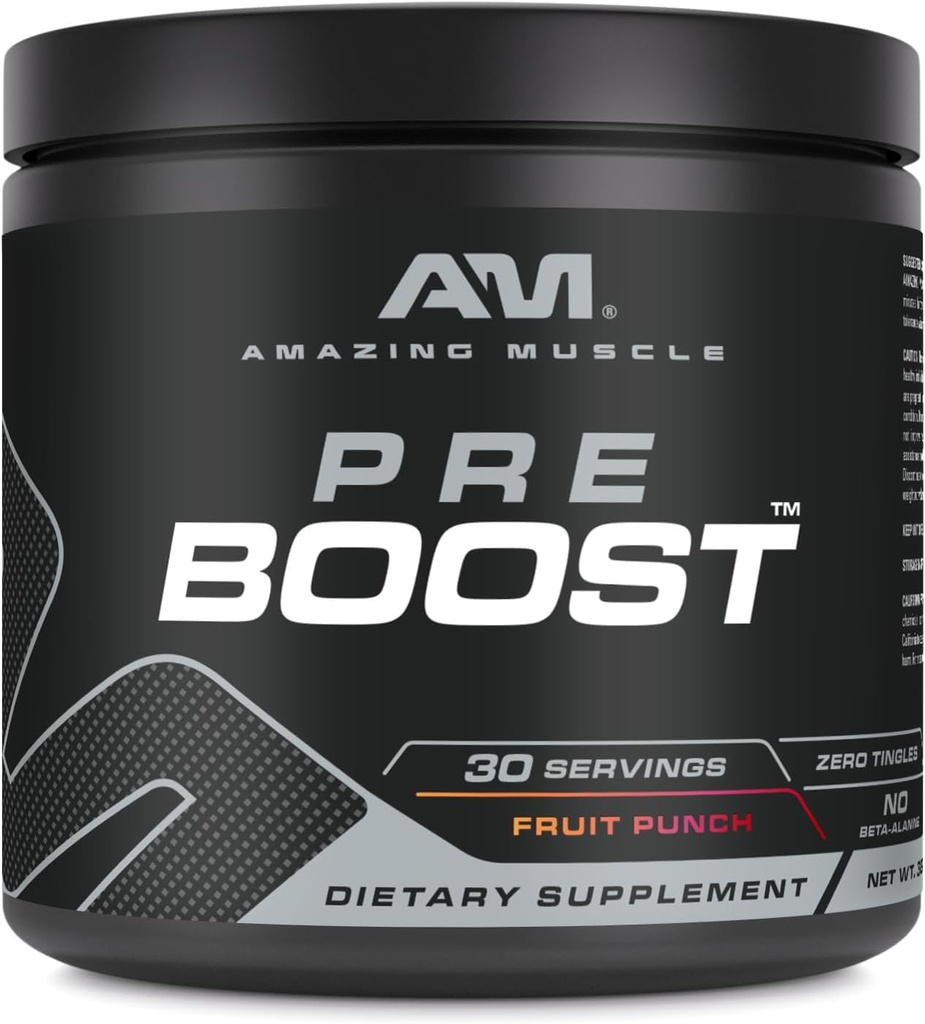 Amazing Muscle Pre Boost nogensinde 124; 30 Servering nogensinde 124; 324 Bedstemor