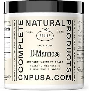 Pure D-Mannose Powder Supplement - D-Mannose 4oz (113g) About 60 Servings for UTI, Natural Bladder, & Urinary Tract Health